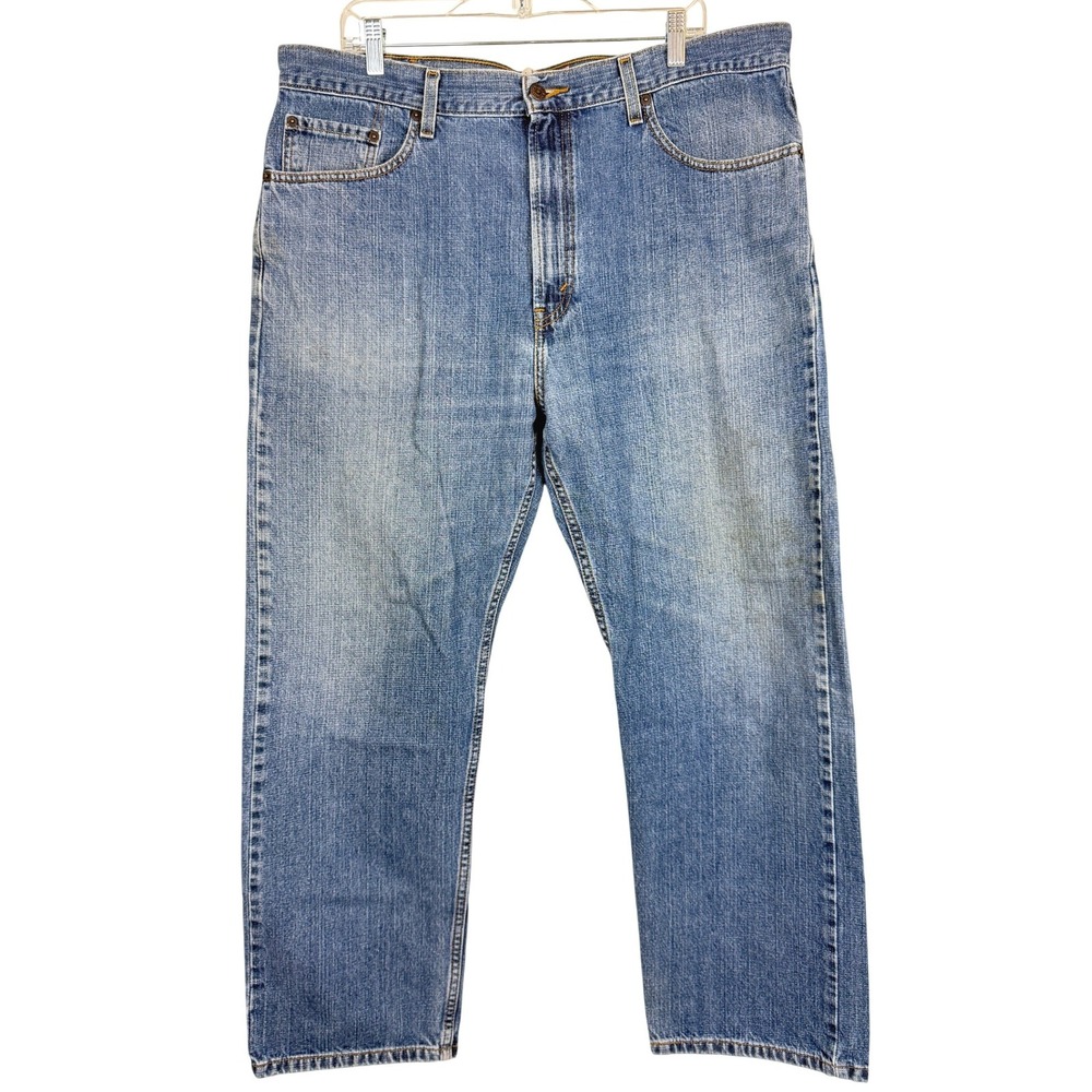 Levi's 505 Jeans Mens 40x30 Blue Regular Fit Straight Leg Denim Medium Wash